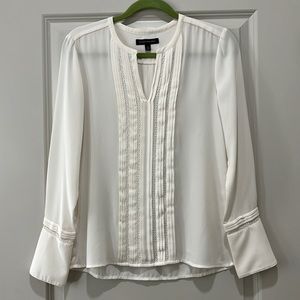 Banana Republic White Long Sleeve Blouse